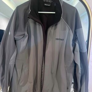 Marmot Gray Performance Jacket with Water-Resistant Fabric